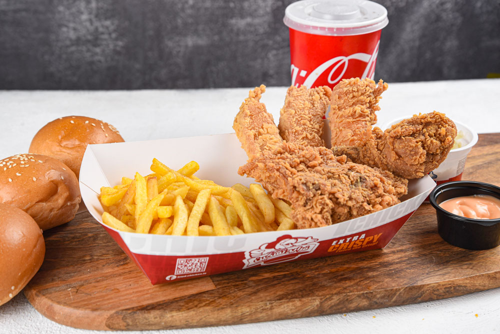 Crispy and Chicken Strips Meal